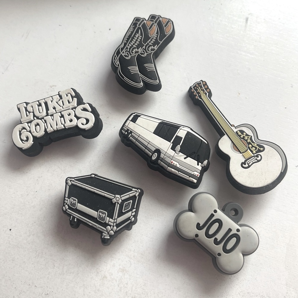 Crocs Brand Luke Combs Jibbitz Collection 6 Pieces Exclusive Set